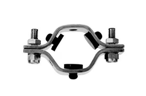 10" Sanitary Solutions SSTHG-10-304, Tube (Hex) Hanger with Rubber Grommets, 304 Stainless Steel