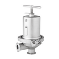 Steriflow FB6C Sanitary Spring Operated Pressure Regulator - 316L Body 32 Ra, Teflon/Viton O-ring, Jorlon Diaphragm, Hard Seat - Includes 3A Cert, MTR, FDA Cert