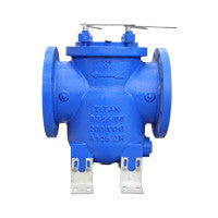 Titan FCI BS 55-CI Series- 2" Basket Strainer, 125# Flanged, Clamped Cover, Cast Iron