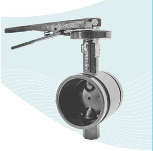 Titan FCI BF 77G-DI Series- 6" Grooved Butterfly Valve, Resillient Seat, Ductile Iron Body, 300# Flanged, WOG 300 psi