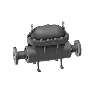 3" Watson McDaniel FT600-450-19-F600 Float & Thermostatic Steam Trap, Carbon Steel, 450 PSIG PMO, In-Line Repairable Connectors, 600# Flange