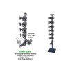 Watson McDaniel SDM-812N-13N13N Steam Distribution Manifolds, Forged Carbon Steel Body, 825 PSIG, 8 Branches, NPT