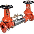 Watts 757DCDA Series, Stainless Steel, Double Check Detector Assembly Backflow Preventer, OSY Gate Valve Shutoff, Without Meter