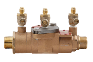 2-1/2" Watts LF007-LF 2 1/2, Lead-Free Cast Iron, Double Check Valve Backflow Preventer Assembly, No Shutoff, Single Top Entry, Epoxy Coated Using ArmorTek Technology