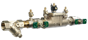 2" Watts LF007M1-QT-S-FZ 2, Lead-Free Cast Copper Silicon Alloy, Double Check Valve Backflow Preventer Assembly with Quarter Turn Ball Valve Shutoff, Strainer, Single Top Entry, Freeze Sensor