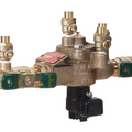 Watts LF009 Series, Lead-Free Copper Silicon Alloy, Reduced Pressure Zone Backflow Preventer Assembly, Quarter Turn Ball Valve Shutoff, Viega Propress Adaptors, Backflow Flood Sensor