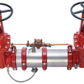 Watts LF957 Series, Lead-Free Stainless Steel, Reduced Pressure Detector Backflow Preventer Assembly, OSY Gate Valve Shutoff, Less Meter