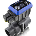 Plast-O-Matic CAFEN1-3 Series, PVC Body, FKM Seat, NPT, Electrically Actuated Ball Valve
