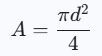 Area of a circle